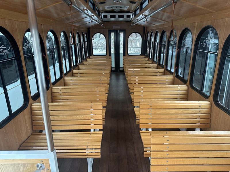 34 Passenger White Trolley - Trolley