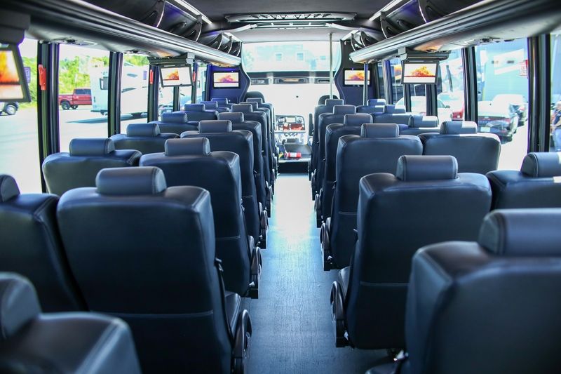 modern-41-passenger-mini-bus-interior-of-seats-from-rear-view