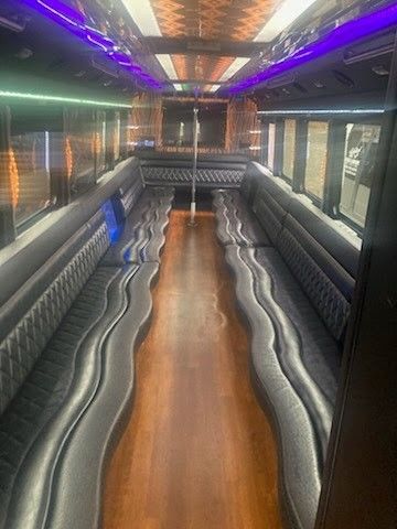 36-Passenger Party Bus interior 4