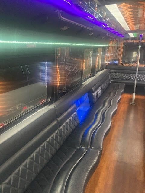 36-Passenger Party Bus interior 3