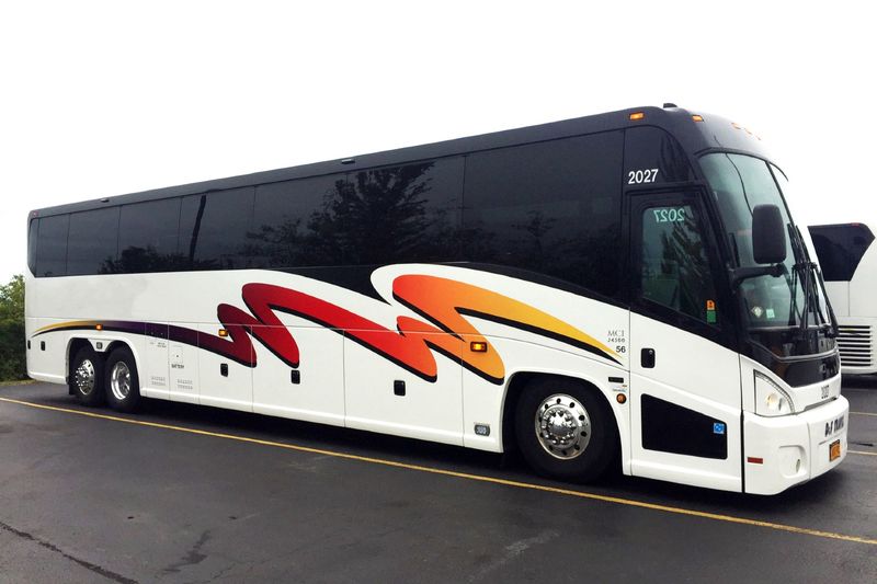 56 Passenger Coach - 56-passenger motor coach exterior view